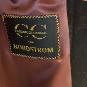 Nordstrom Black Coat with Carnival of Canada Label